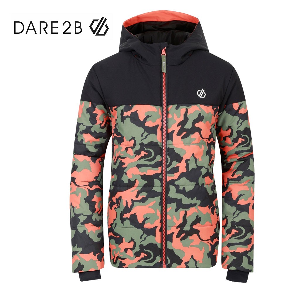Veste de ski DARE 2B  Liftie Noir/ Camo Junior