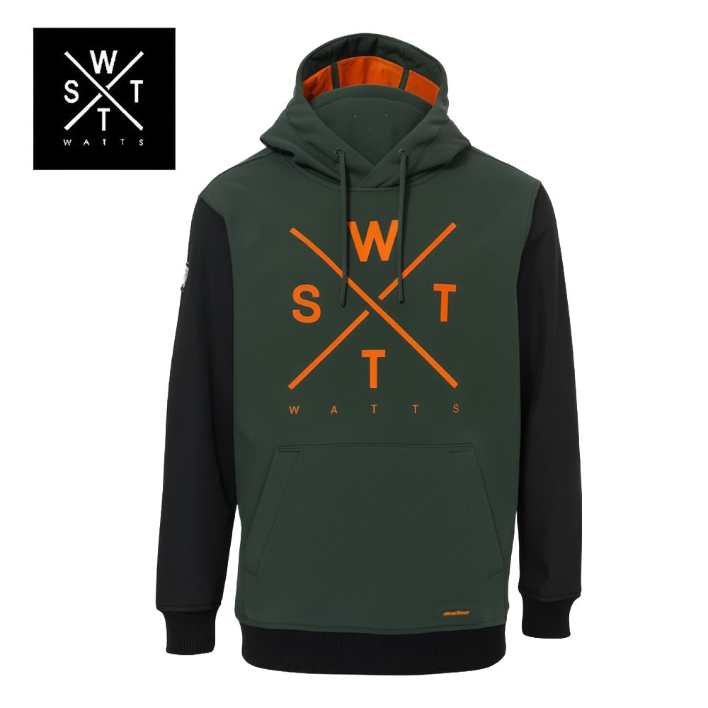 Veste Softshell WATTS 2 Orbital Vert / Orange fluo Junior
