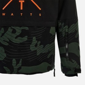 Anorak de ski WATTS 2 XMethod Noir/Kaki Junior