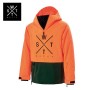Anorak de ski WATTS 2 Method Orange Fluo/Kaki Junior