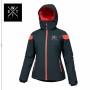Veste de ski WATTS 2 Ice Noir carbone/Rose fluo Junior