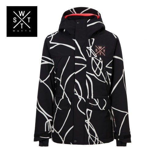 Veste de ski Watts homme et femme - coupe ample et design moderne - image modifiée par l'IA