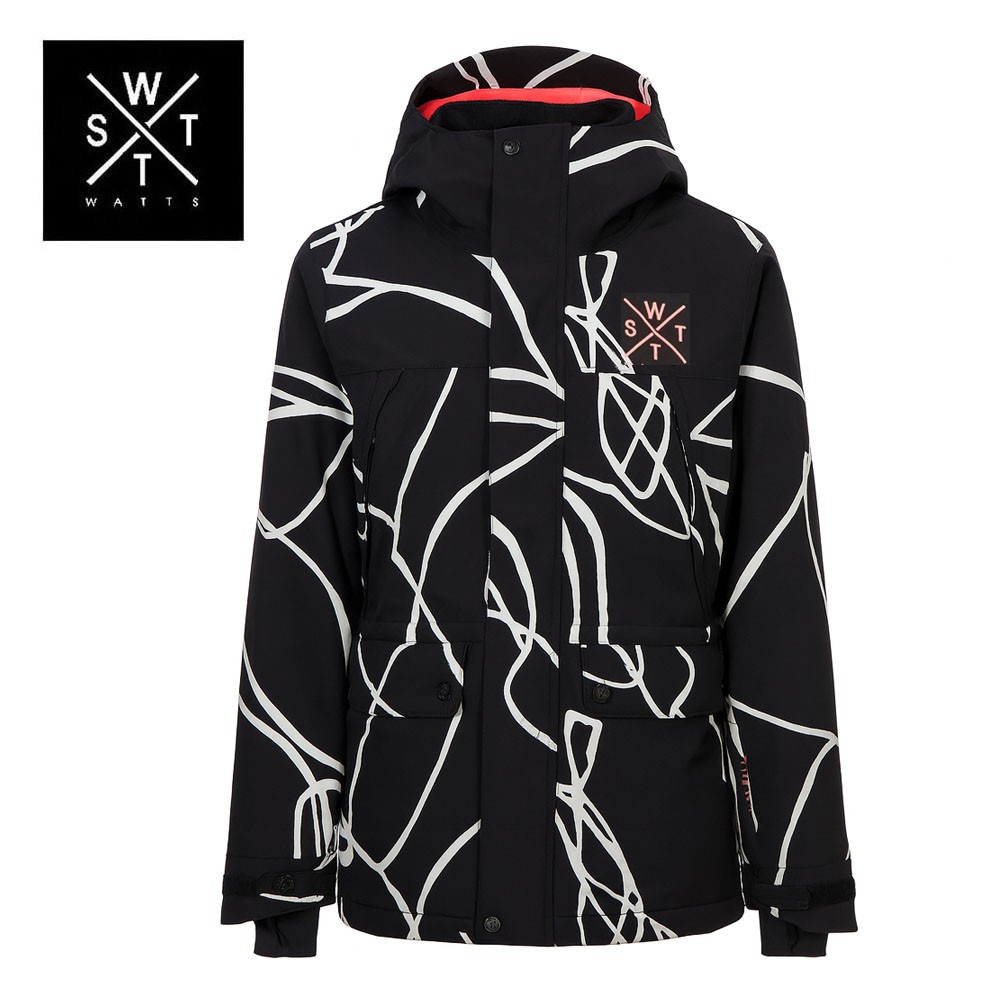 Veste de ski Watts homme et femme - coupe ample et design moderne - image modifiée par l'IA