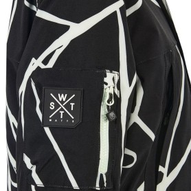 Parka de ski WATTS Clever Noir/Vert d'eau Unisexe