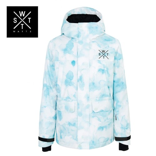 Parka de ski WATTS Clever Bleu/Blanc Unisexe