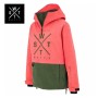 Anorak de ski WATTS Method G Rose fluo/Kaki Femme