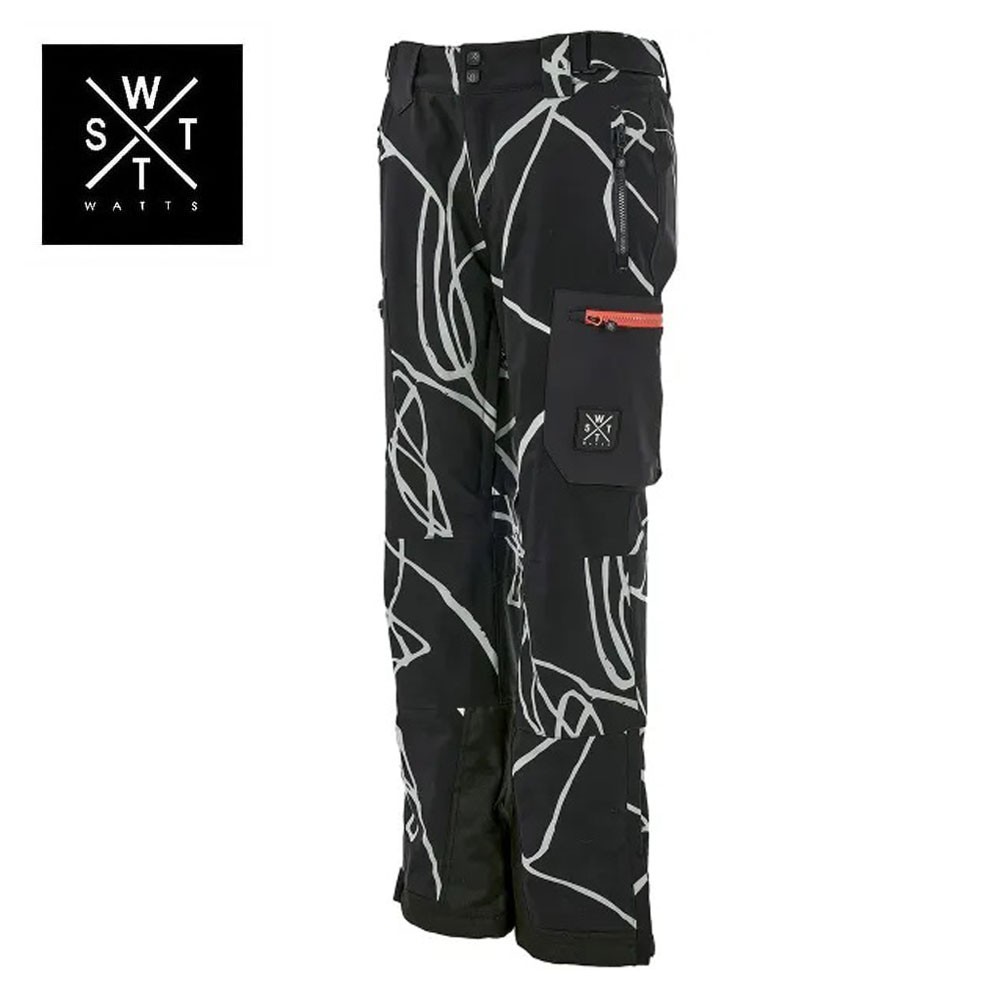 Pantalon de ski WATTS X Elipse Noir/Vert d'eau Femme