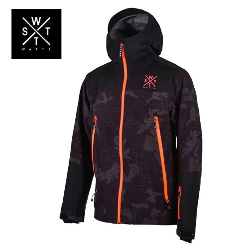 Veste de ski WATTS Snow 3L Neo Camo / Iron Homme