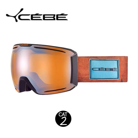 Masque de ski CEBE Horizon Orange/Noir Cat.2