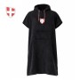 Poncho COSY & SNOW Terry Noir Unisexe