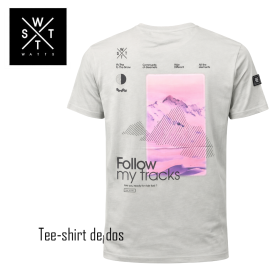 T-shirt WATTS Tracks Gris...