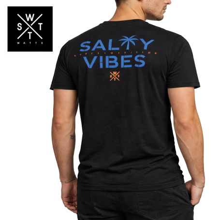 T-shirt WATTS Vibes01 Noir Homme