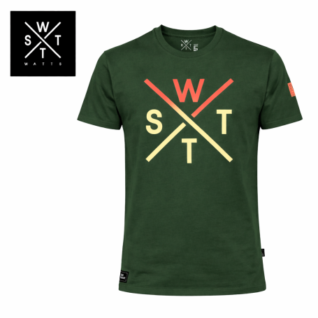 T-shirt WATTS Watts03 Vert Homme