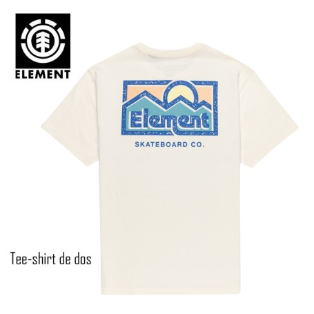 T-shirt ELEMENT Sunup Ecru Junior