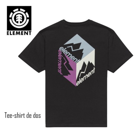 T-shirt ELEMENT Joint Cube Noir Junior