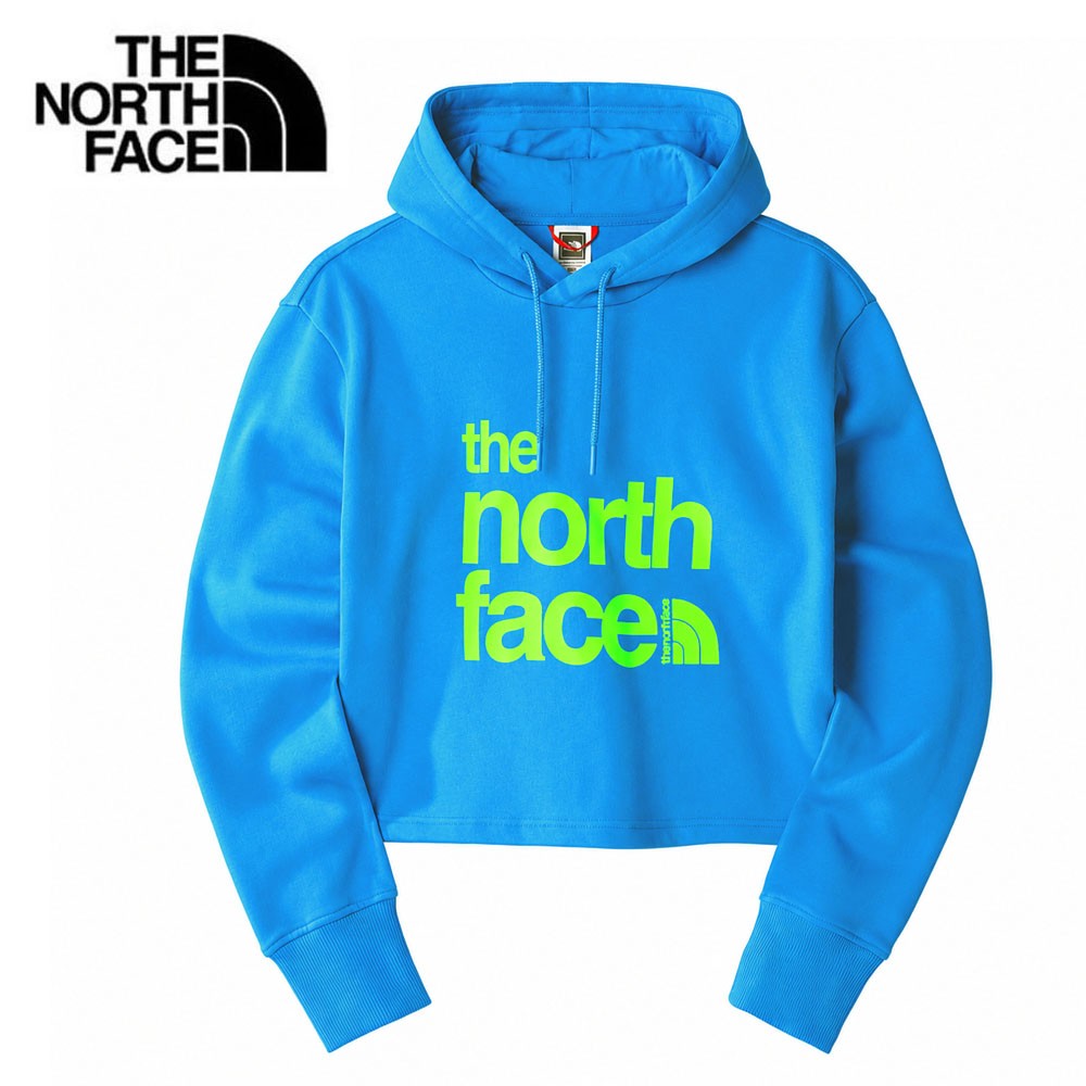 Sweat à capuche THE NORTH FACE Coordinates Crop Bleu Femme