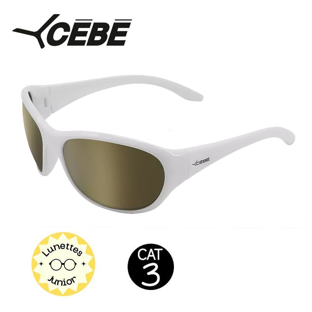 Lunettes de soleil CEBE Resort Blanc 7-10 ans - Cat.3