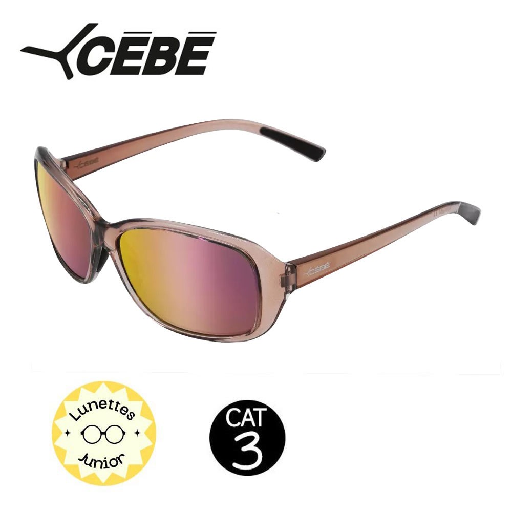 Lunettes de soleil CEBE Sunset Rose Transparent 7-10 ans - Cat.3