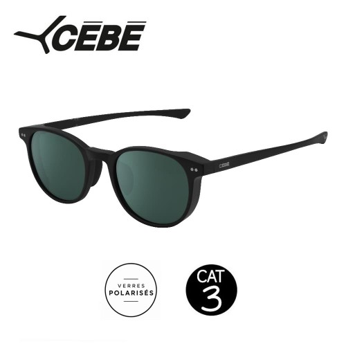 Lunettes polarisées CEBE Chill Out Round Noir - Cat.3