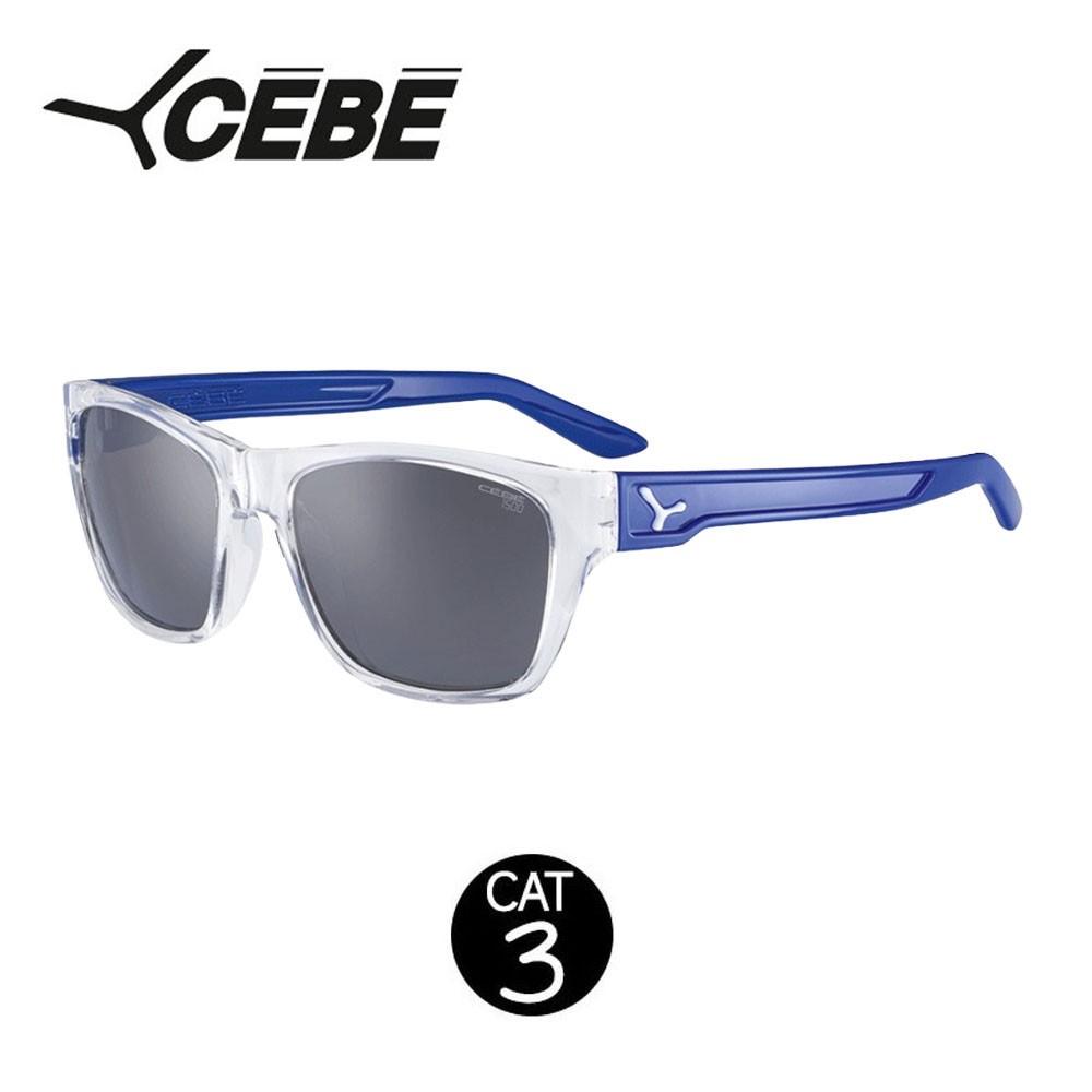 Lunettes de soleil CEBE Hacker Transparent/Bleu - Cat.3