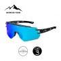Lunettes polarisées MOUNTAIN VISION Speed Noir - Cat.3