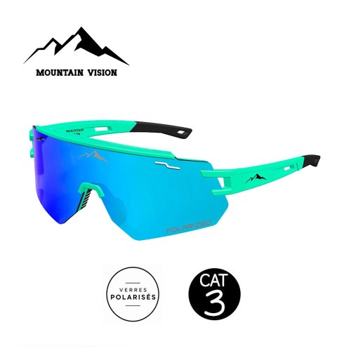 Lunettes polarisées MOUNTAIN VISION Speed Verte- Cat.3