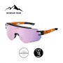 Lunettes polarisées MOUNTAIN VISION Speed Noir/Orange - Cat.3
