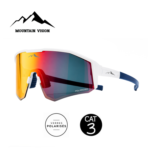 Lunettes polarisées MOUNTAIN VISION Missile Blanc Unisexe - Cat.3