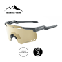 Lunettes polarisées MOUNTAIN VISION Shadow Gris/Or Unisexe - Cat.3