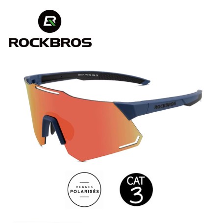 Lunettes polarisées ROCKBROS Ride Bleu - Cat.3