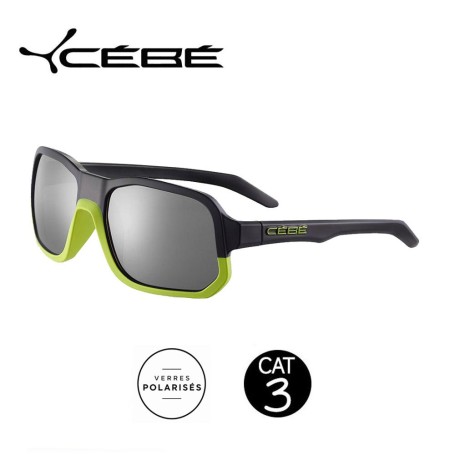 Lunettes Polarisées CEBE Outspeed Noir/Citron Unisexe - Cat.3