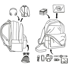 Sac à dos NITRO Urban Classic 20L Night Sky Unisexe