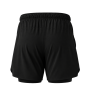 Short de running MIZUNO Core 7.5 Inches 2 in 1 Noir Homme