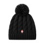 Bonnet de Ski Croix de Savoie Pompon Noir Unisexe
