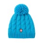 Bonnet de ski Croix de Savoie Pompon Bleu Clair Unisexe