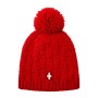Bonnet de ski Croix de Savoie Gros Pompon Rouge Unisexe