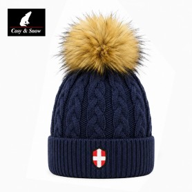 Bonnet de ski Pompon COSY &...