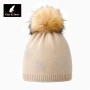 Bonnet Pompon COSY & SNOW Veronica Ecru Femme