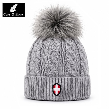Bonnet de ski COSY & SNOW Steph Gris chiné Femme