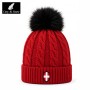 Bonnet de ski COSY & SNOW Steph Rouge Chiné Femme