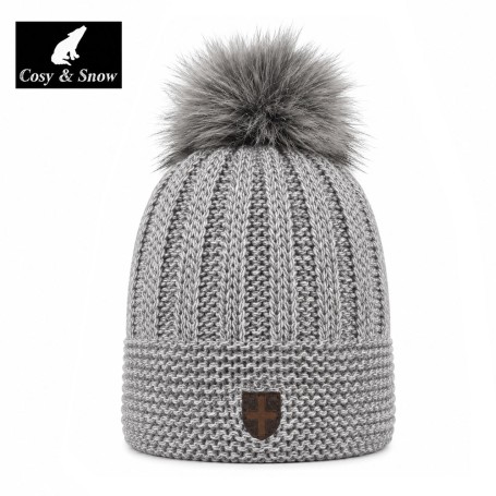 Bonnet de ski COSY & SNOW Brita Gris Chiné Femme