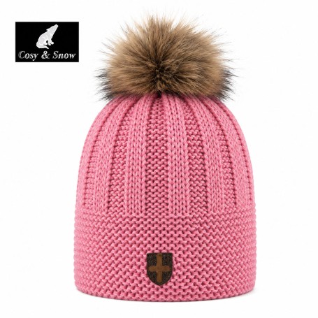 Bonnet de ski COSY & SNOW Brita Vieux Rose Femme