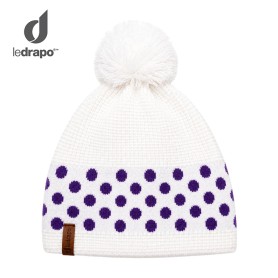 Bonnet LE DRAPO Pois Violet...