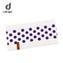Bandeau LE DRAPO Pois Violet Blanc Femme