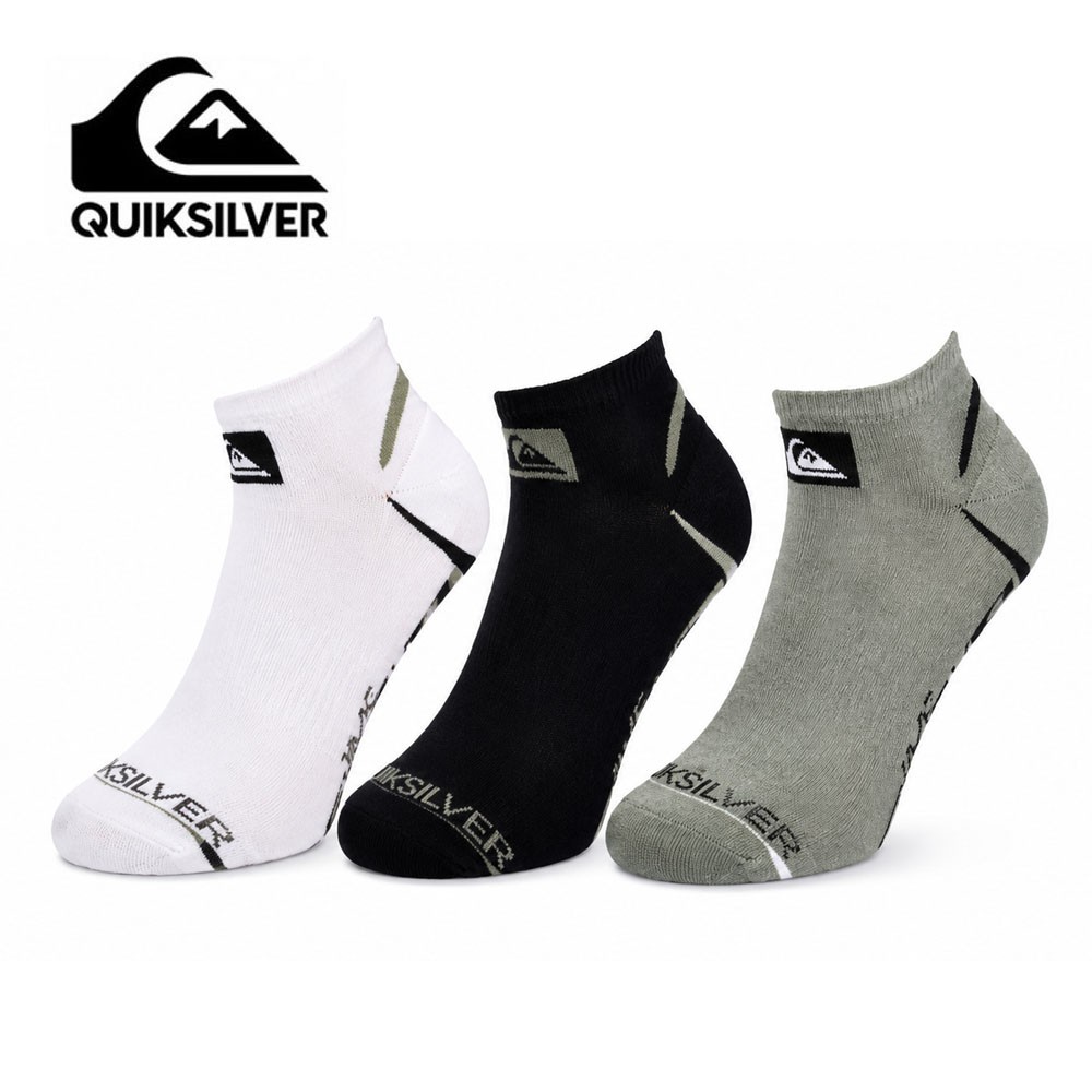 Socquettes QUIKSILVER Sneaker Vert/Noir/Blanc Junior