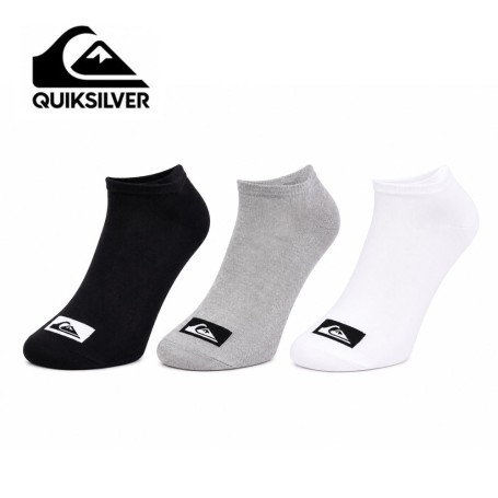 Chaussettes QUIKSILVER Quarter Noir/Gris/Blanc Junior