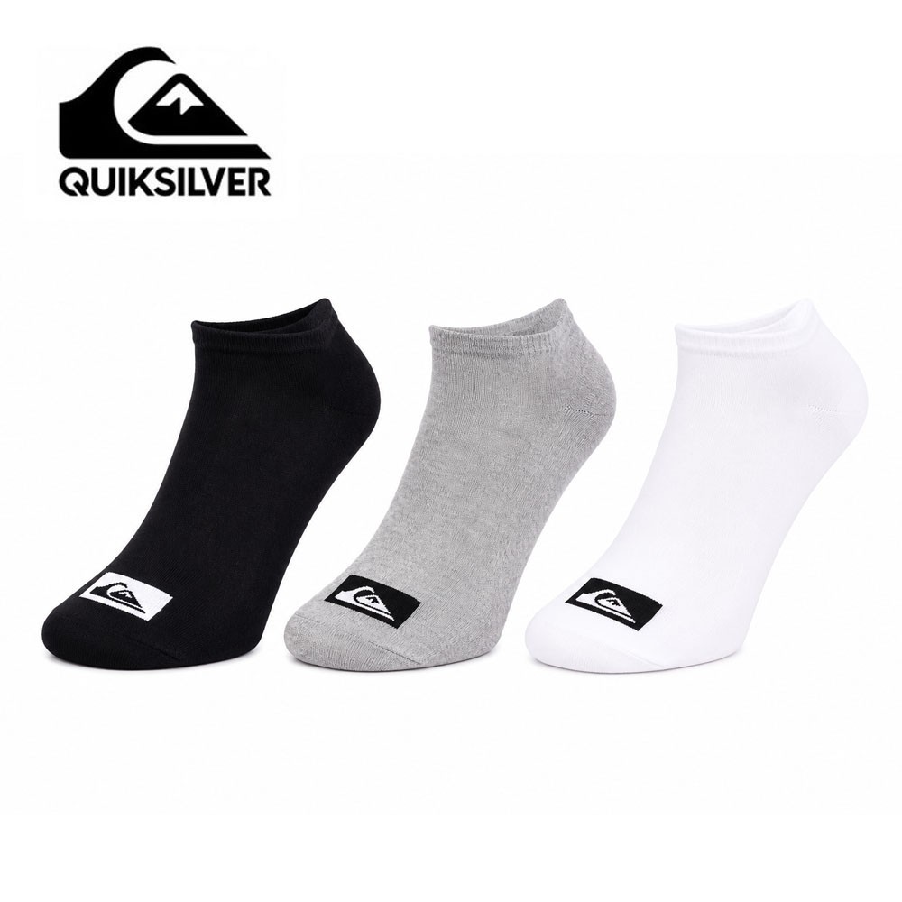 Chaussettes QUIKSILVER Quarter Noir/Gris/Blanc Junior