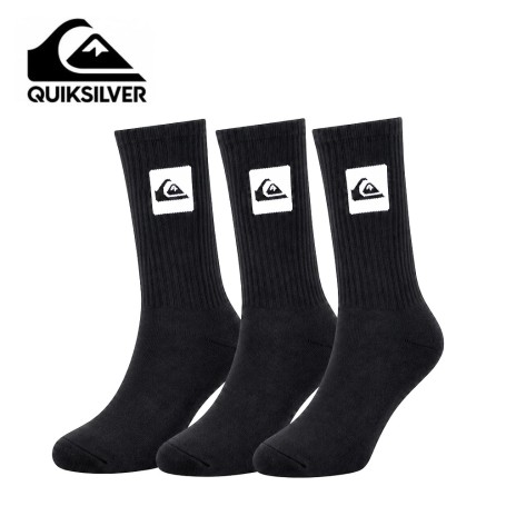 Chaussettes QUIKSILVER Regular Crew Noir Junior (X 3 paires)