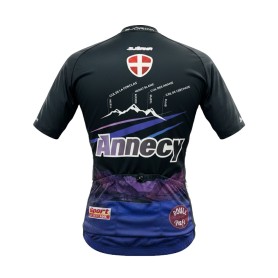Maillot de Vélo BJÖRKA Annecy Noir/Violet Homme