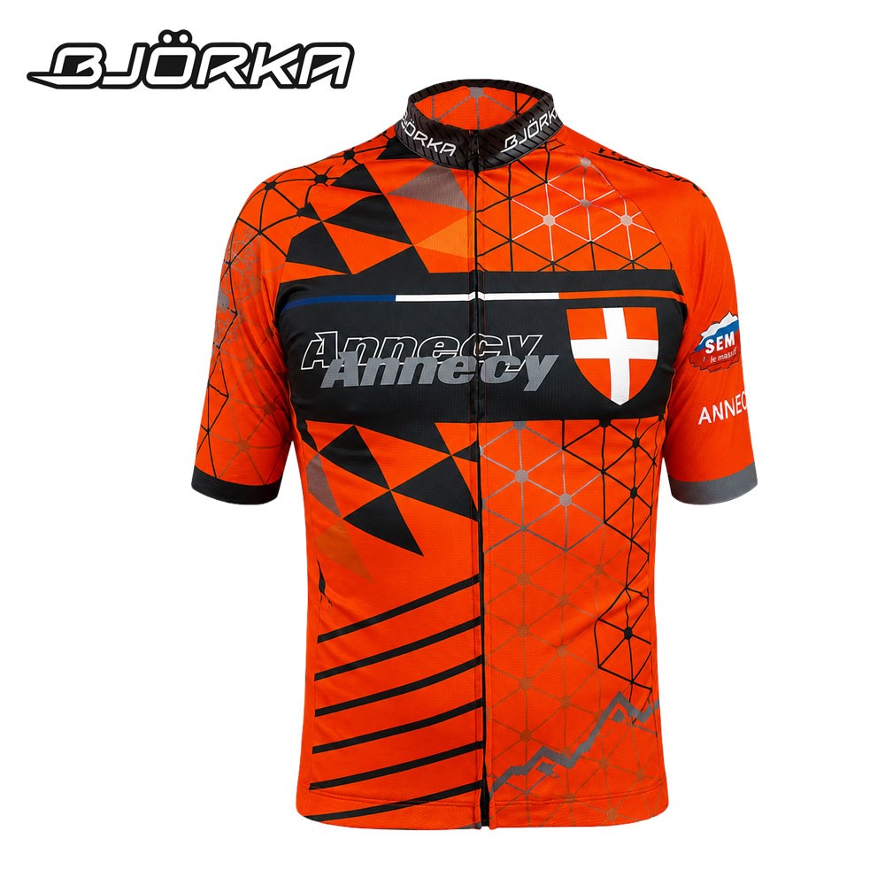 Maillot de vélo BJORKA Annecy Rouge Homme
